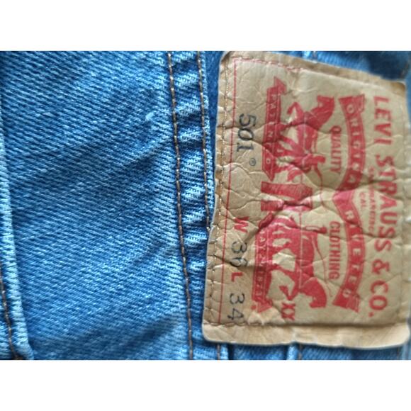 0004 Button Fly Jeans Reg Wash 36 x 34 - Picture 4 of 7
